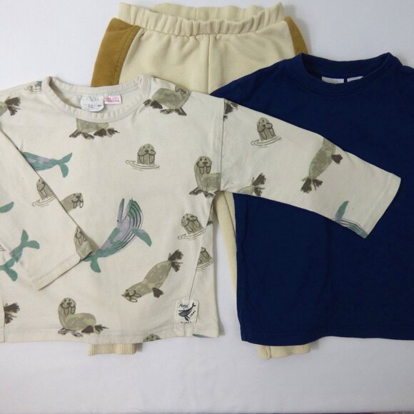TU Girls White Floral Basic T-Shirt Size 2-3 Years